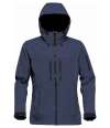 HR-1W Stormtech Ladies Epsilon 2 Hooded Soft Shell Jacket Navy / Graphite Grey colour image